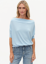 Load image into Gallery viewer, The Short Sleeve Anywhere Top in Cloud Blue