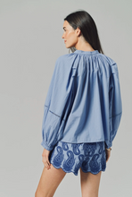 Load image into Gallery viewer, The Minka Shirt in Cornflower Blue