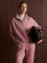 Load image into Gallery viewer, Hawley Half Zip Sweat in Rose Marl