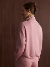 Load image into Gallery viewer, Hawley Half Zip Sweat in Rose Marl