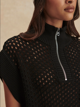 Load image into Gallery viewer, Gaines Half-Zip Knit in Black
