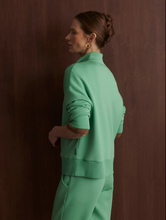 Load image into Gallery viewer, Mavis Mock Neck Sweat in Green Spruce