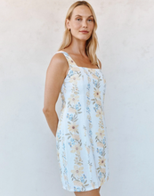 Load image into Gallery viewer, Fitted Smocked Back Mini Dress in Wildflower Stripes
