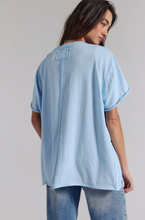 Load image into Gallery viewer, Nina V Neck Tee in Dew Shine