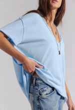 Load image into Gallery viewer, Nina V Neck Tee in Dew Shine