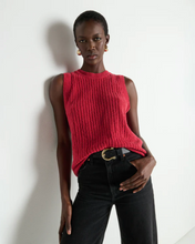 Load image into Gallery viewer, Elliana Knit Tank in Heartbeat Red