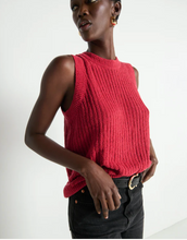 Load image into Gallery viewer, Elliana Knit Tank in Heartbeat Red