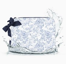 Load image into Gallery viewer, Something Navy Bow Crinkle Makeup Bag
