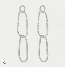 Load image into Gallery viewer, Camille Statement Drop Earring in Silver