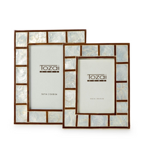 Load image into Gallery viewer, Bamboo & Capiz Shell Frames