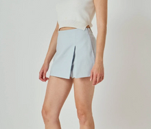 Load image into Gallery viewer, Slit Detail Skort in Ice Blue