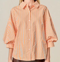 Load image into Gallery viewer, Harper Striped Balloon Sleeve Shirt