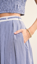 Load image into Gallery viewer, Gingham Pleated Midi Skirt