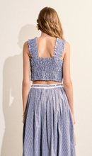 Load image into Gallery viewer, Smocked Gingham Ruffle Tank