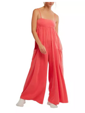 Load image into Gallery viewer, Hot Shot Strappy Onesie in Grapefruit