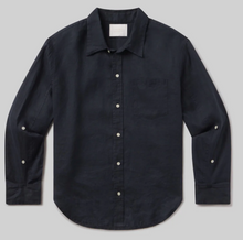 Load image into Gallery viewer, Kayla Shrunken Shirt in True Navy