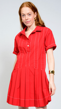 Load image into Gallery viewer, Pleated Shirt Dress