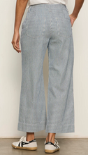 Load image into Gallery viewer, Lily Stripe Cropped Pant in Yacht Stripe
