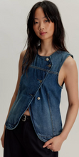 Load image into Gallery viewer, Maris Denim Vest in Wall Flower