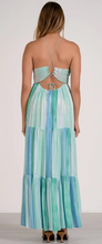 Load image into Gallery viewer, V-Neck Maxi Dress in Blue Strovia