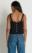 Load image into Gallery viewer, Annie V-Neck Top in Black