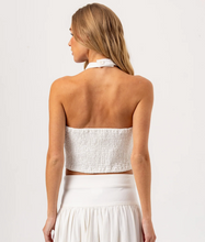 Load image into Gallery viewer, Denim Avice Top in White
