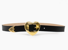 Load image into Gallery viewer, Brass Hammered Heart Belt