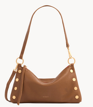 Load image into Gallery viewer, Kyle Bag in Mahogany Pebble with Red Zipper