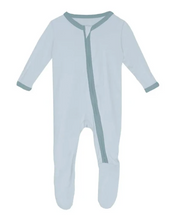 Load image into Gallery viewer, Footie with Two Way Zipper