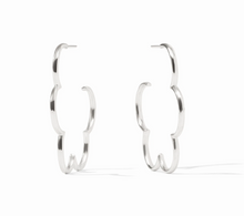 Load image into Gallery viewer, Gardenia Hoops in Silver