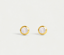 Load image into Gallery viewer, Round Birthstone Studs