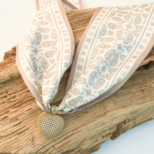 Load image into Gallery viewer, Filigree Heart on Scarf Necklace