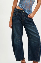 Load image into Gallery viewer, Good Luck Mid-Rise Barrel Jeans in Deep End