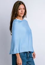 Load image into Gallery viewer, Eden II Poncho in Crystal Blue