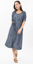 Load image into Gallery viewer, Tucked Sleeve Denim Dress