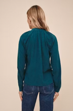 Load image into Gallery viewer, Long Sleeve Placket Pullover in Twilight Teal