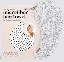 Load image into Gallery viewer, Quick Dry Hair Towel in Micro Dot