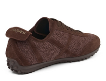 Load image into Gallery viewer, Emily Sneaker in Brown Wool Suede