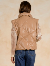 Load image into Gallery viewer, Tan Quilted Vest