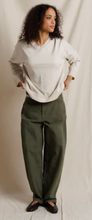 Load image into Gallery viewer, Akira Barrel Pant in Dark Olive