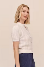 Load image into Gallery viewer, Short Sleeve Cardigan in Ivory