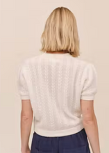 Load image into Gallery viewer, Short Sleeve Cardigan in Ivory