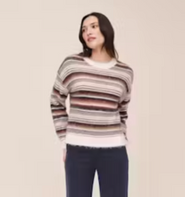 Load image into Gallery viewer, Crew Neck Sweater in Ember Stripe