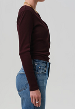 Load image into Gallery viewer, Varra Henley in Mahogany