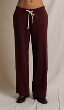 Load image into Gallery viewer, Zadie Waffle Knit Pant in Cherry Lacquer