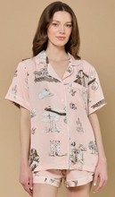 Load image into Gallery viewer, Texas Toile Pajama Set in Pink/Brown