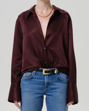 Load image into Gallery viewer, Camilia Shirt in Burgundy