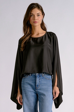 Load image into Gallery viewer, Relaxed Flow Top in Black