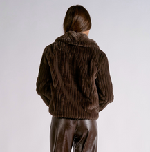 Load image into Gallery viewer, Fur Jacket in Espresso