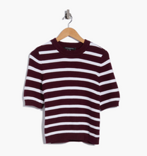Load image into Gallery viewer, Mozart Striped Sweater in Wine